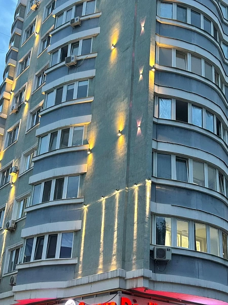 Подсветка фасада здания2